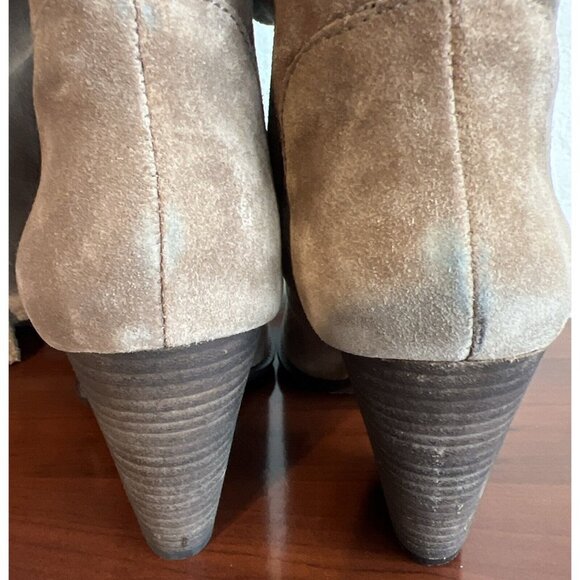 Vince Camuto Tan Brown Suede Braden High Slouch Boots Women Size 5.5 B - Picture 8 of 10